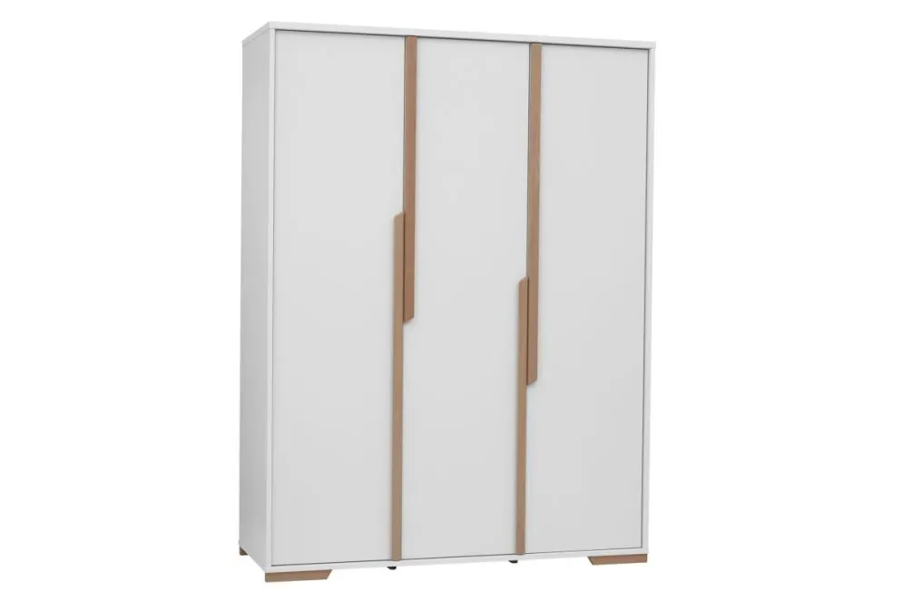 Biała duża szafa dla dziecka z cichym domykiem polskiej produkcji SNAP