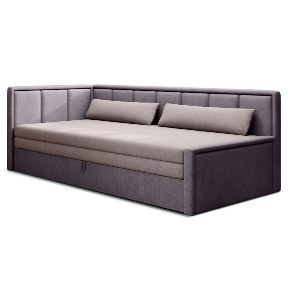 Sofa rozkładana z funkcją spania FULGEO fioletowa/różowa lewa I sklep meblowy MIRAT.