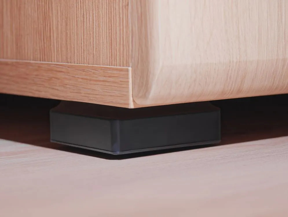 Meblościanka SOLIDO dąb artisan/czarny mat z oświetleniem LED | MIRAT. w stylu LOFT kolekcja