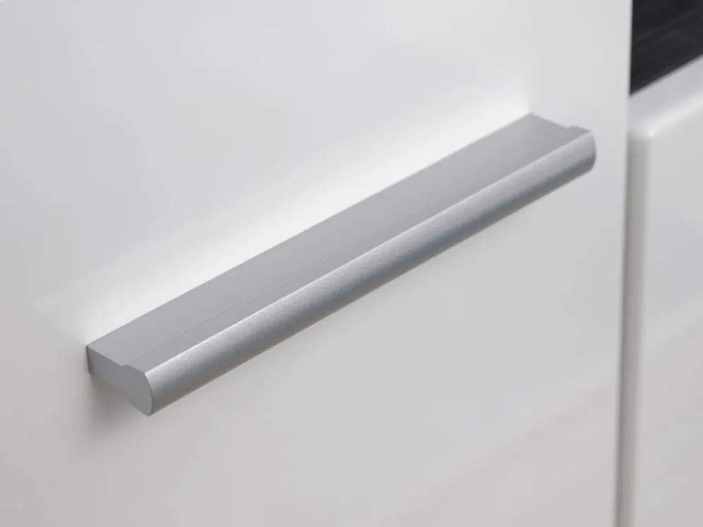 Meblościanka SOLIDO biała/sosna norweska czarna z podświetleniem LED | MIRAT. w stylu  kolekcja