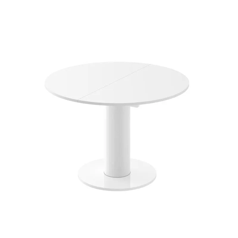 Stół rozkładany SOLO LUX 100(144)x100 biały połysk nowoczesny I sklep meblowy MIRAT.