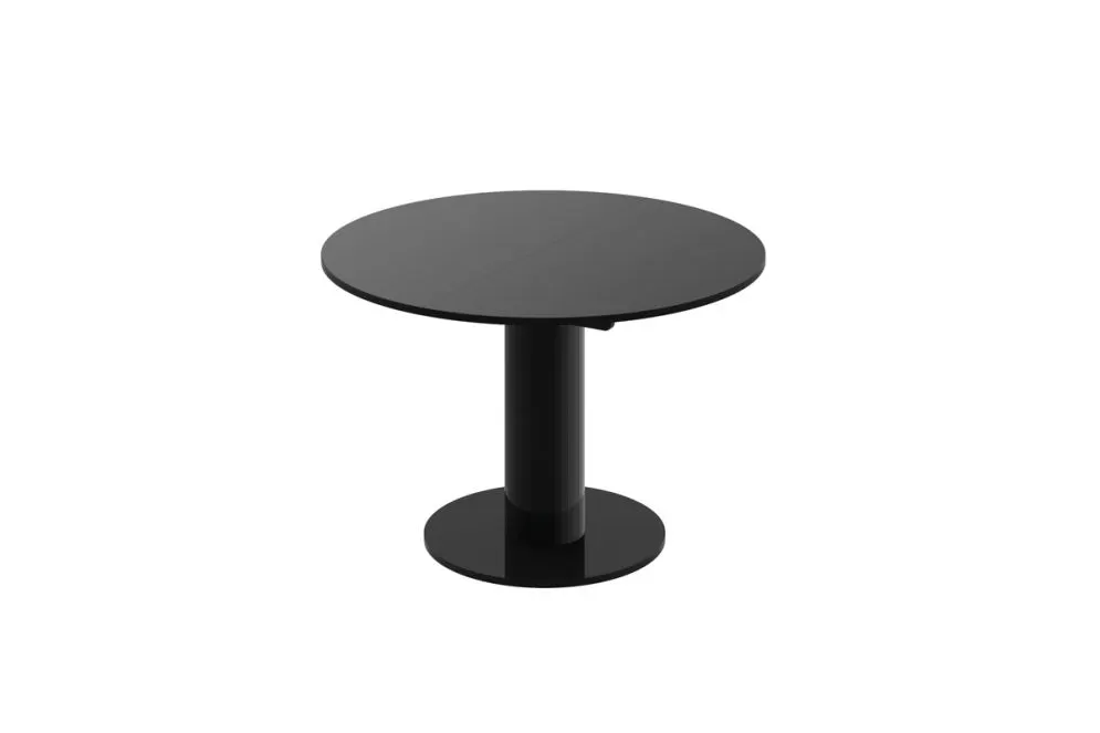 Stół rozkładany SOLO LUX 100(144)x100 czarny mat I sklep meblowy MIRAT. styl GLAMOUR kolekcja SOLO LUX