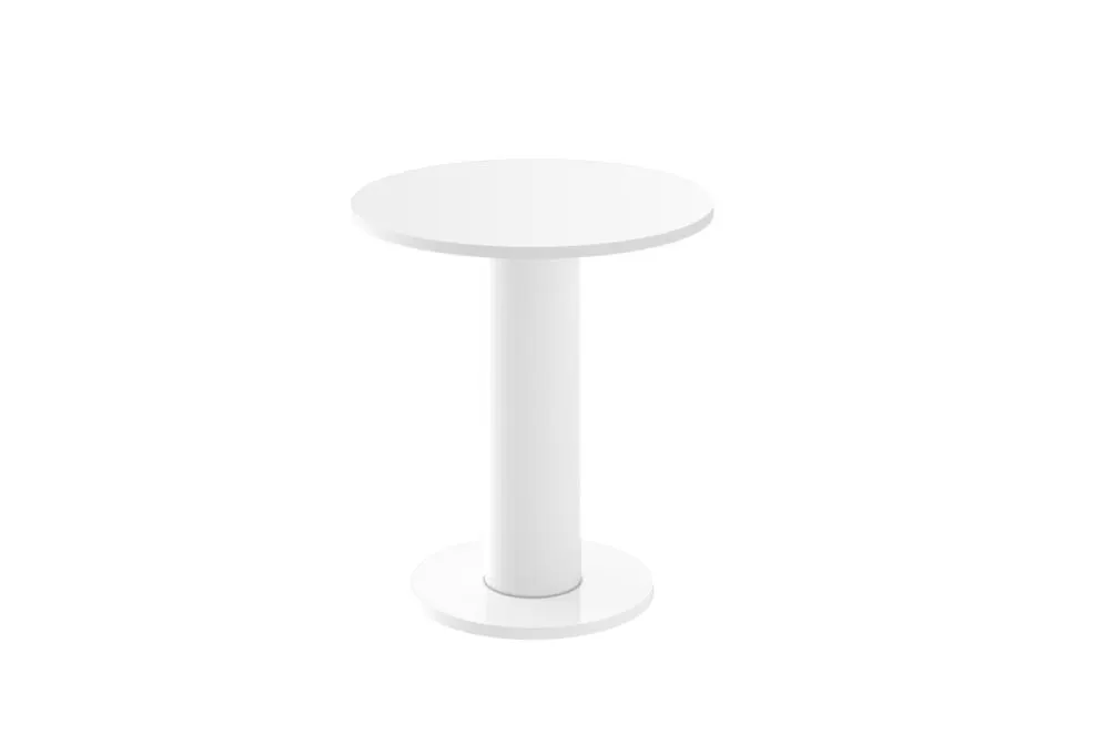 Stolik kawowy SOLO MINI ⌀60cm biały mat I sklep meblowy MIRAT. styl GLAMOUR kolekcja SOLO MINI