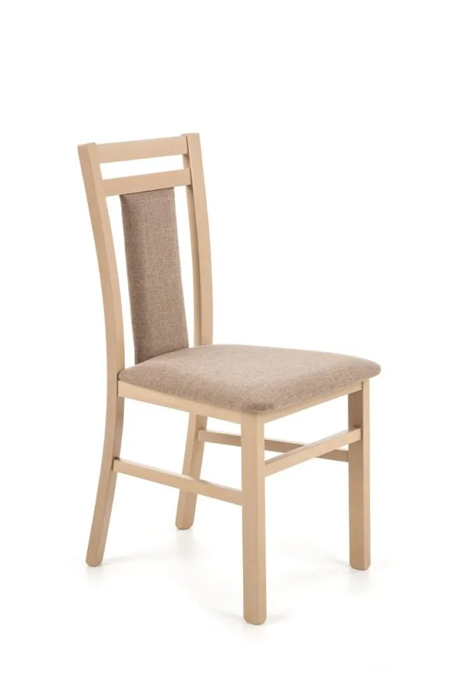 Krzesło HUBERT 8 dąb sonoma drewniane z miękkim siedziskiem | MIRAT. styl KLASYCZNY