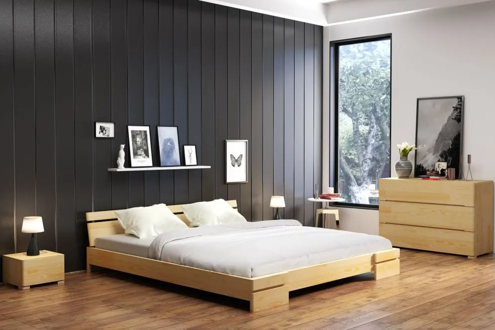 Komoda SPARTA 3 sosnowa trzyszufladowa drewniana | MIRAT. styl SKANDYNAWSKI kolekcja SPARTA