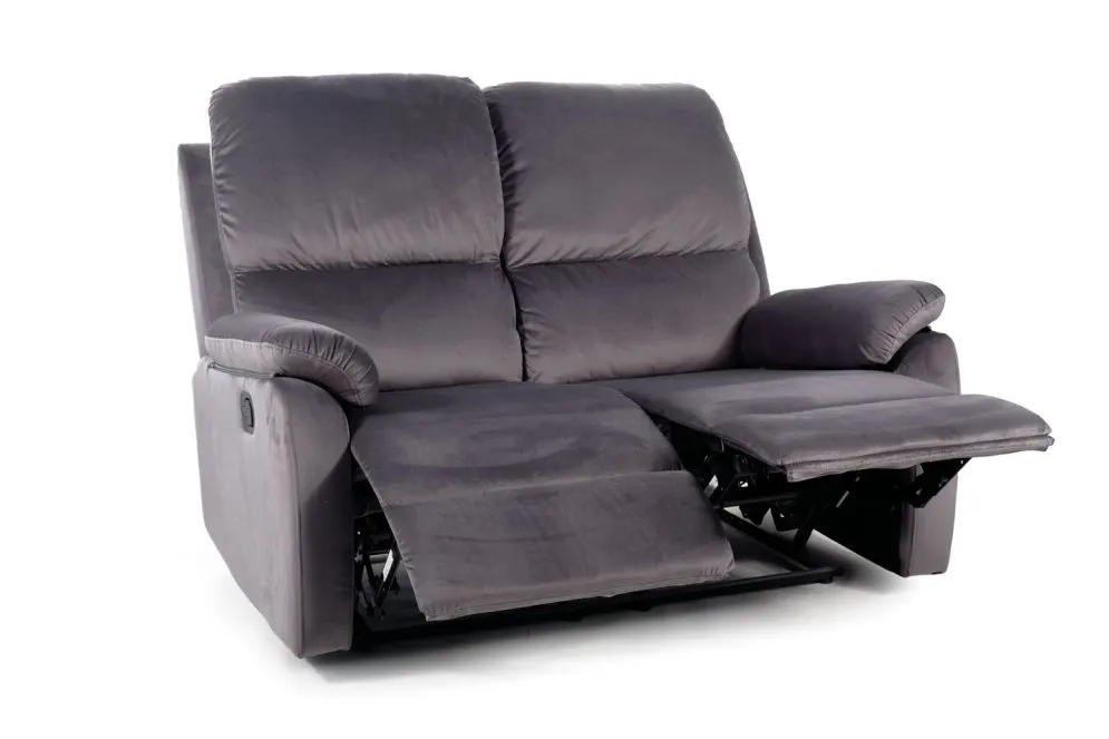 Sofa rozkładana SPENCER 2 VELVET szara dwuosobowa I sklep meblowy MIRAT.