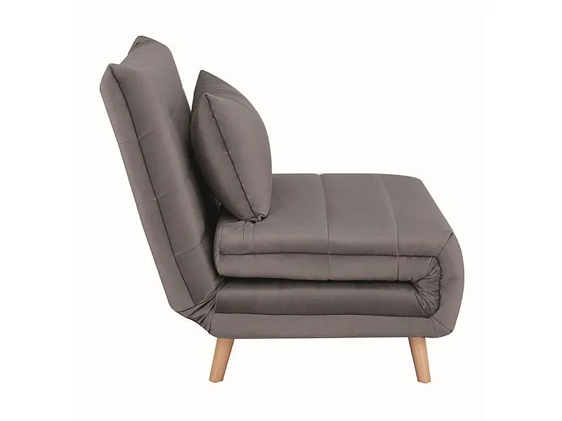 Fotel rozkładany SPIKE VELVET z poduszką | MIRAT.