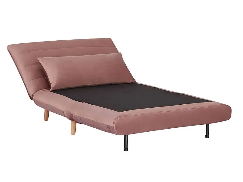 Fotel rozkładany SPIKE VELVET antyczny róż z funkcją spania | MIRAT.