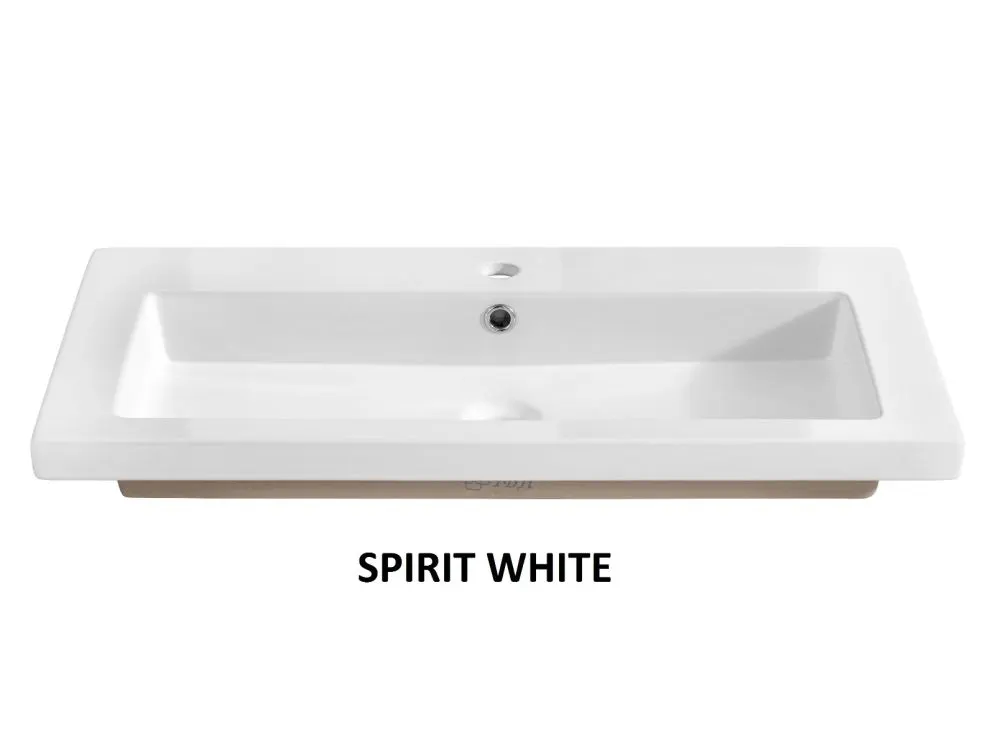 Szafka pod umywalkę BAHAMA 80 cm biała połysk wisząca | MIRAT. w stylu kolekcja BAHAMA