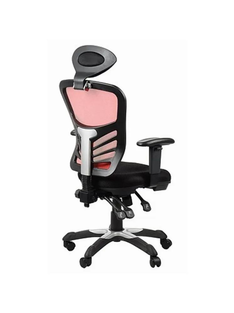 Fotel biurowy SPRINT czerwony/czarny z podłokietnikami | MIRAT.