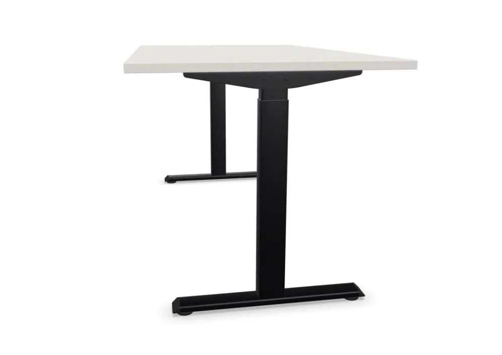 Biurko eCOMO 140x70cm platinum z regulacją do biura I sklep meblowy MIRAT.