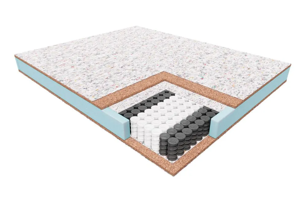 Materac kieszeniowy EREBU 120x200 z pokrowcem do prania | MIRAT.