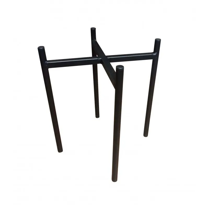 Taboret TORIN MG VELVET szary na metalowych nogach | MIRAT.