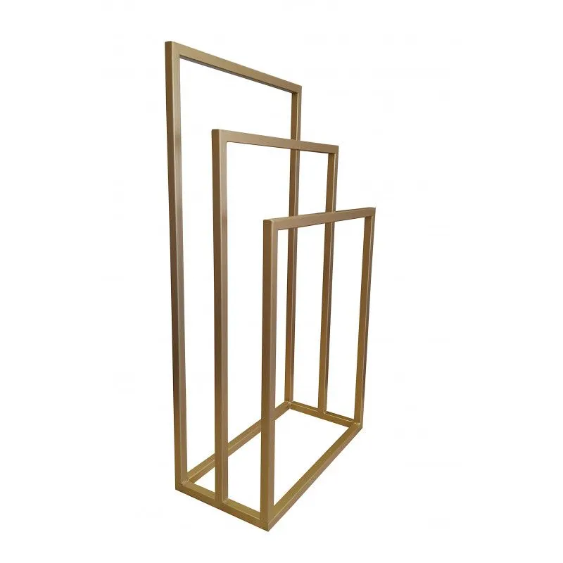 Wieszak na ręczniki CARL III 20 mm potrójny złoty stojący I sklep meblowy MIRAT. styl GLAMOUR, LOFT