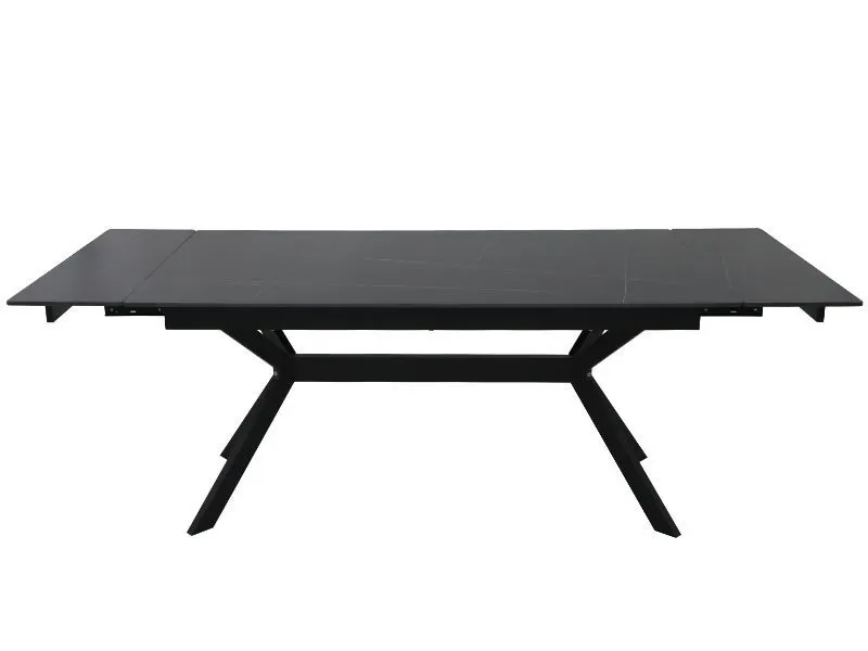 Stół ceramiczny industrialny Imperia 180-240 cm czarny | MIRAT styl LOFT