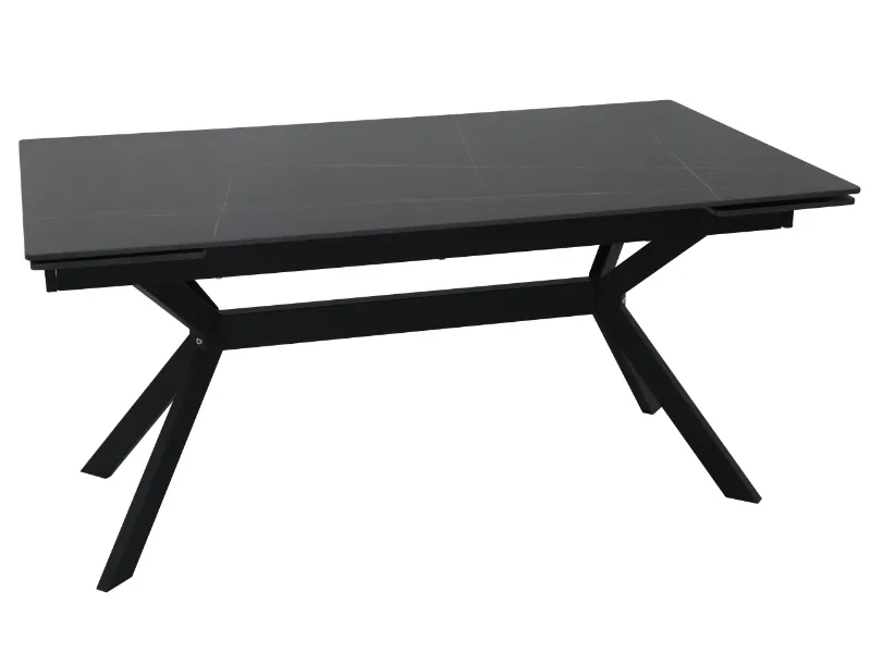 Stół ceramiczny industrialny Imperia 180-240 cm czarny | MIRAT styl LOFT