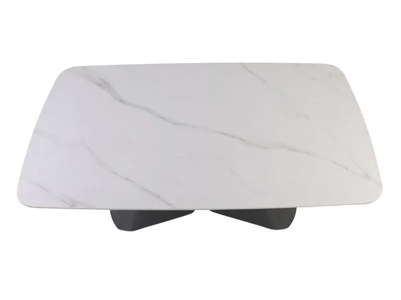 Nowoczesny stół ceramiczny Armando 160-240 cm biały mat | MIRAT styl LOFT