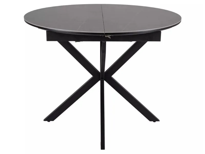 Okrągły stół ceramiczny Gaston 100(135)x100 cm szary | MIRAT styl LOFT