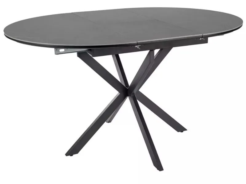 Owalny stół ceramiczny Gaston 140(180)x80 cm szary | MIRAT styl LOFT