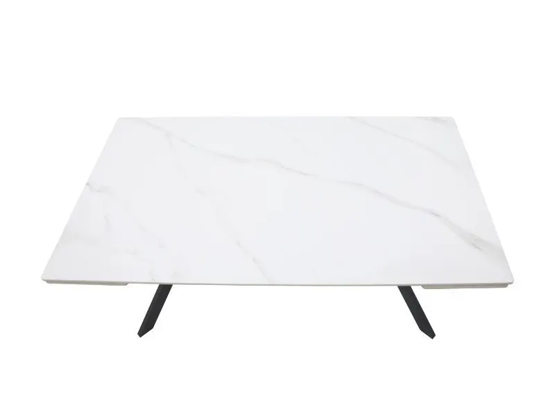 Stół ceramiczny Imperia 160-220 cm biały marmur rozkładany| MIRAT styl LOFT