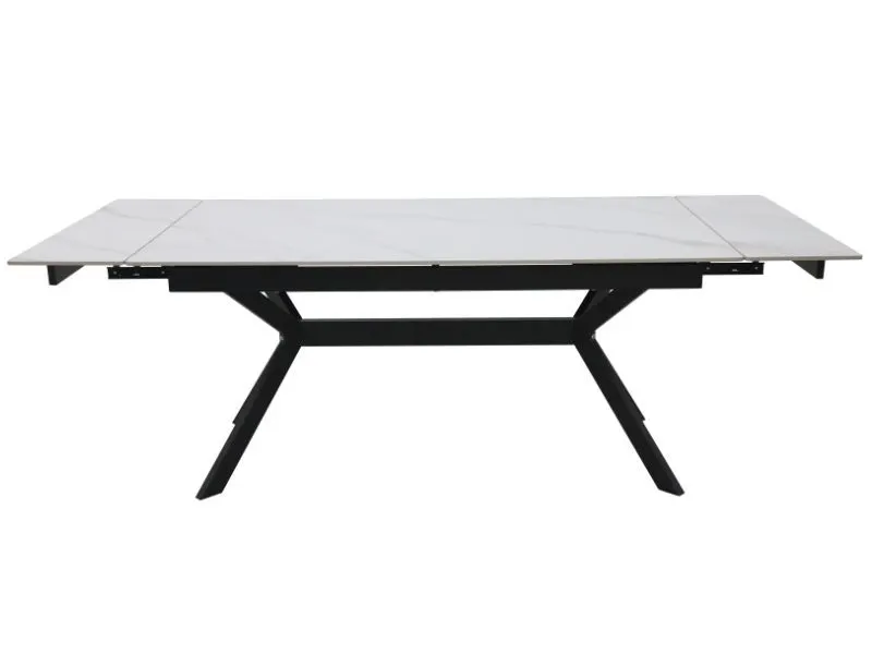 Stół ceramiczny Imperia 160-220 cm biały marmur rozkładany| MIRAT styl LOFT
