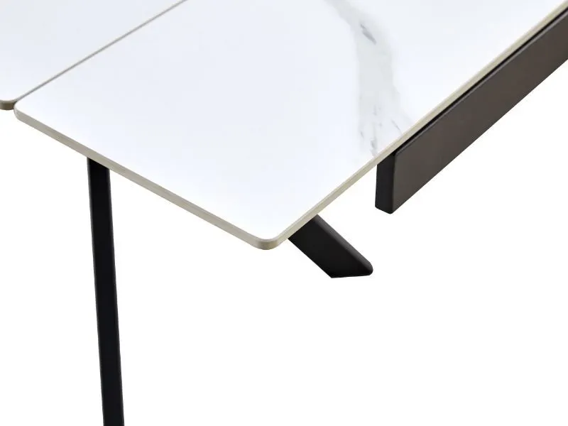 Stół ceramiczny Imperia 160-220 cm biały marmur rozkładany| MIRAT styl LOFT