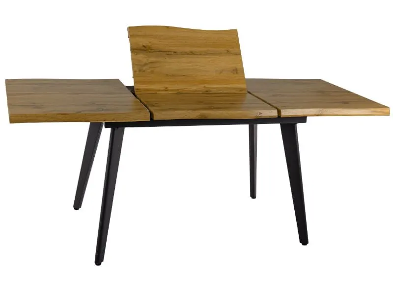 Rozkładany stół Fresno 120-180 cm dąb artisan czarne nogi | MIRAT styl LOFT