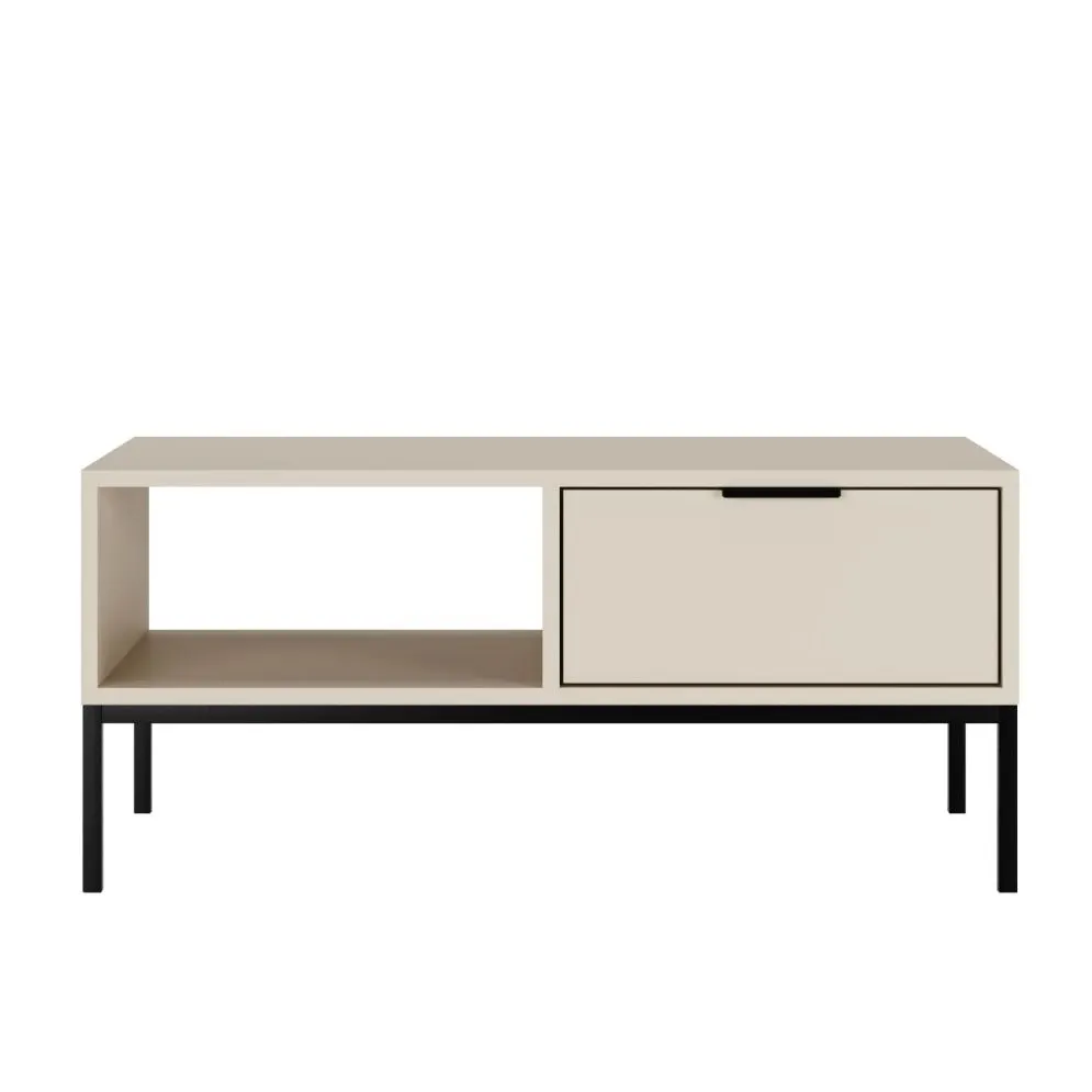 Stolik kawowy AUSTIN 100x60 kaszmir/czarny do salonu I sklep meblowy MIRAT. styl GLAMOUR