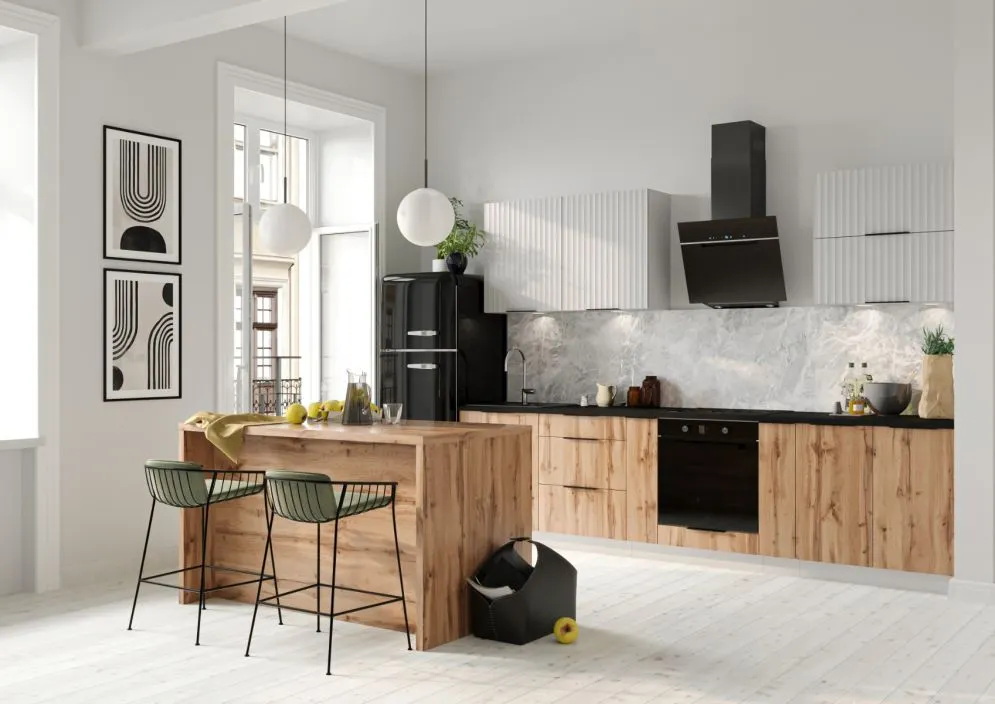 Wyspa kuchenna 120 cm szara gotowa I sklep meblowy MIRAT.