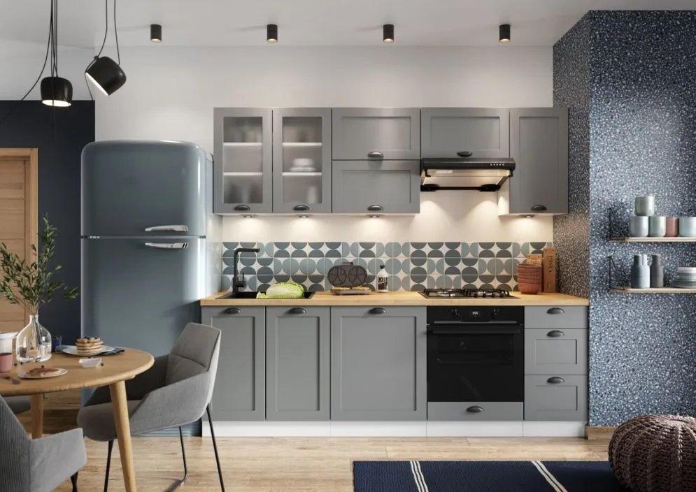 Panel boczny ADELE 203,3x56,4 szary mat I sklep meblowy MIRAT. styl LOFT kolekcja ADELE