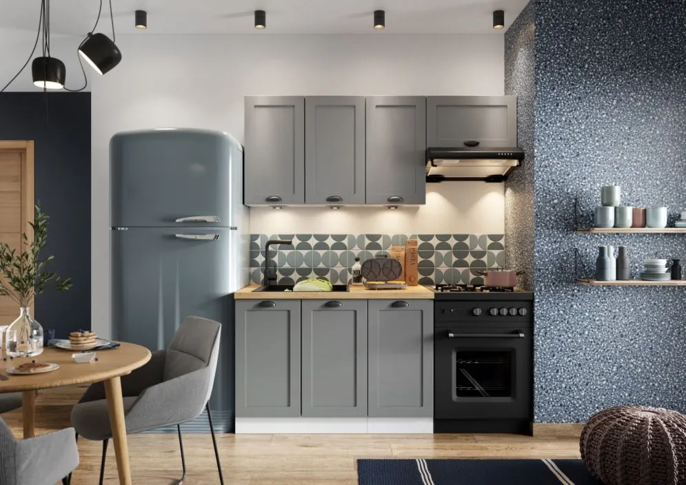 Panel boczny ADELE 203,3x56,4 szary mat I sklep meblowy MIRAT. styl LOFT kolekcja ADELE