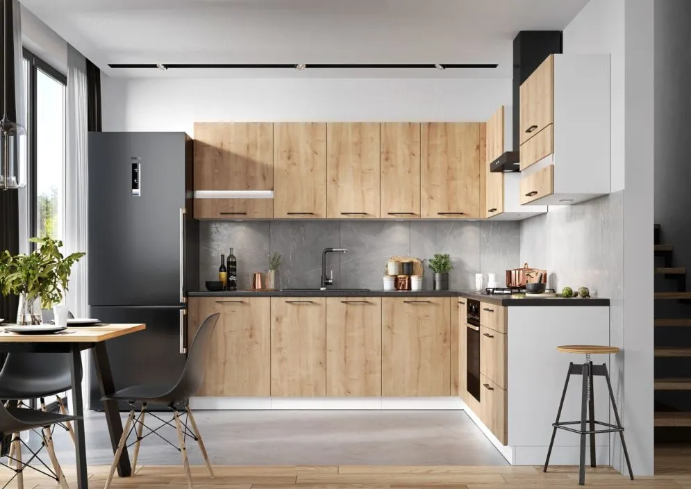 Szafka pod piekarnik 60 BONO DK60 dąb wotan I sklep meblowy MIRAT. styl LOFT