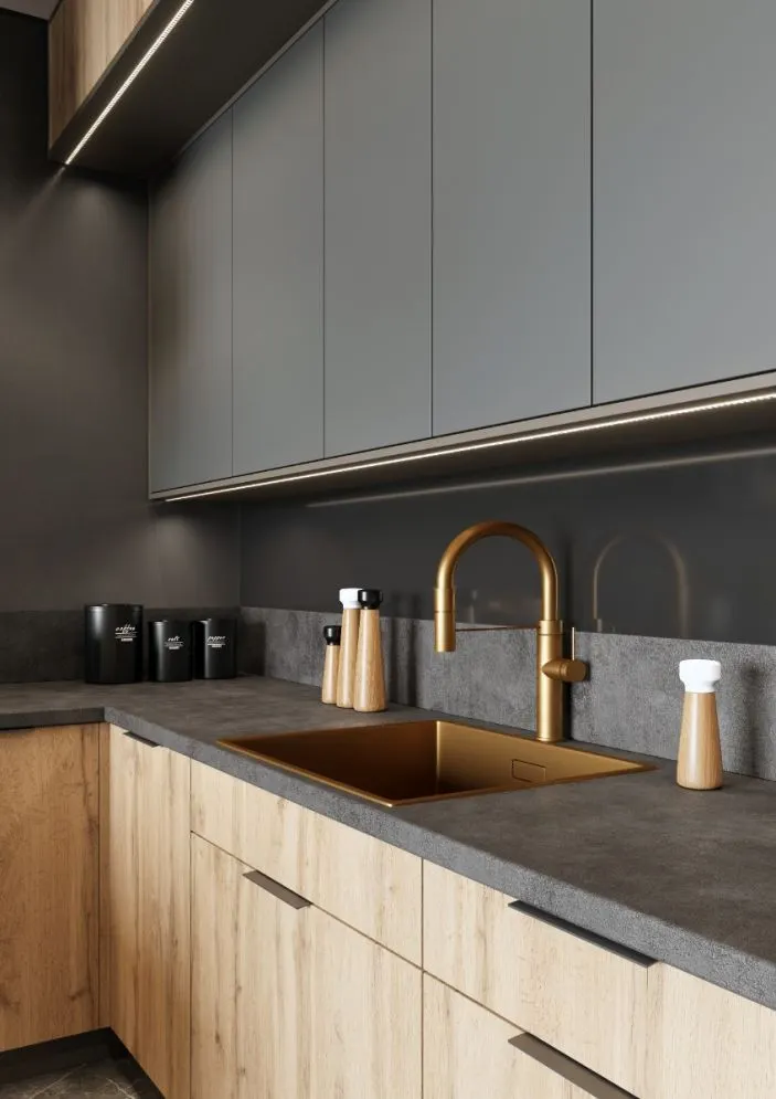 Szafka kuchenna narożna BONO WRN P/L dąb wotan I sklep meblowy MIRAT. styl LOFT