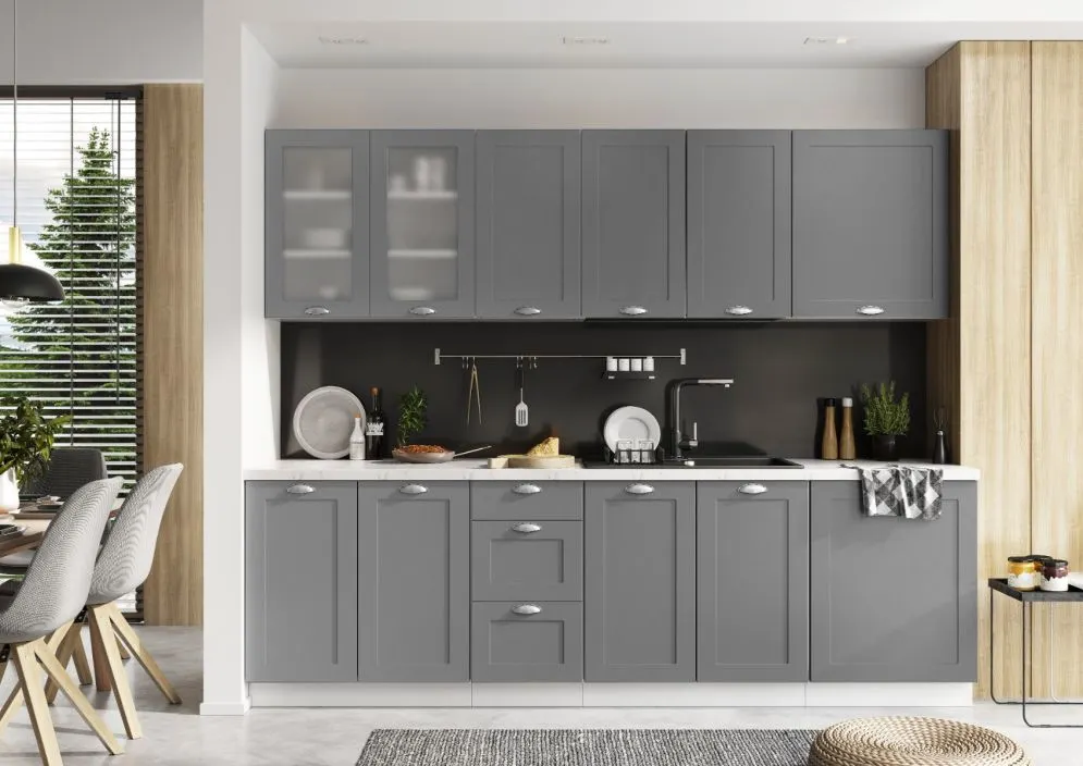 Panel boczny ADELE 203,3x56,4 szary mat I sklep meblowy MIRAT. styl LOFT kolekcja ADELE