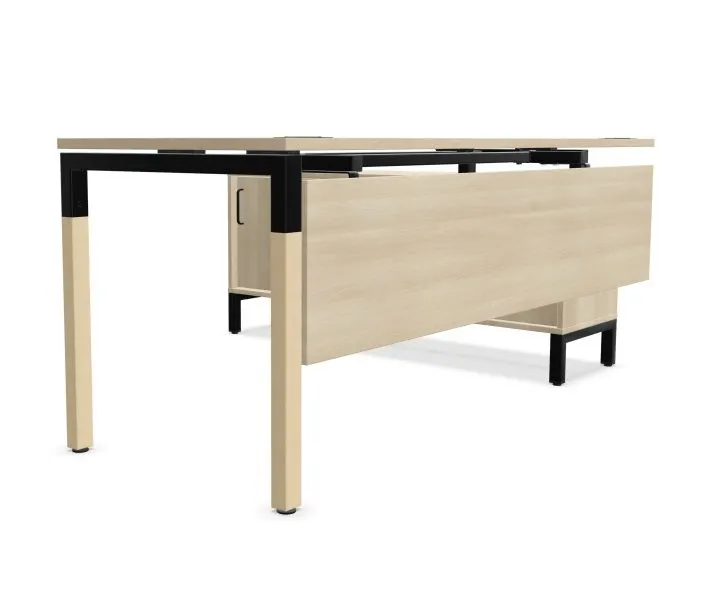 Biurko narożne CS5040 180x70 akacjowe z szafką I sklep meblowy MIRAT.