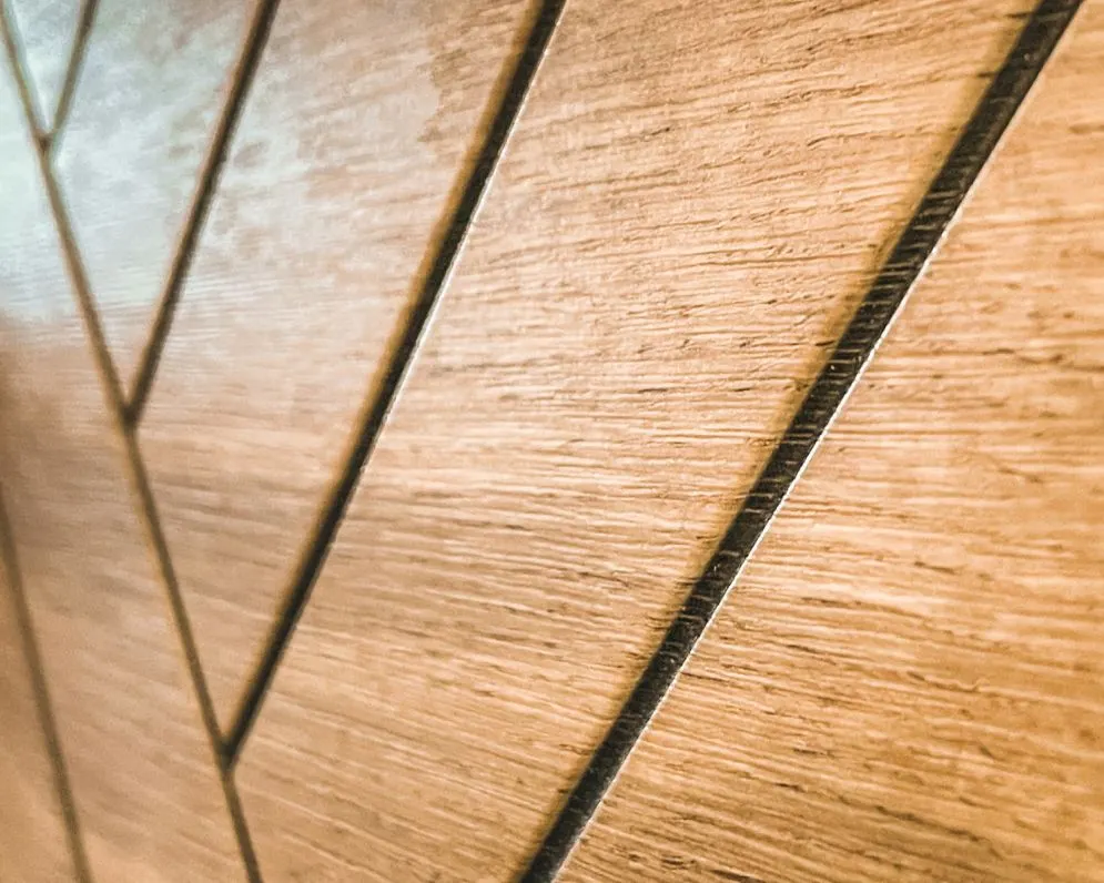 Meblościanka SWITCH LAMEL VIII biała/dąb wotan I sklep meblowy MIRAT. styl RYFLOWANY