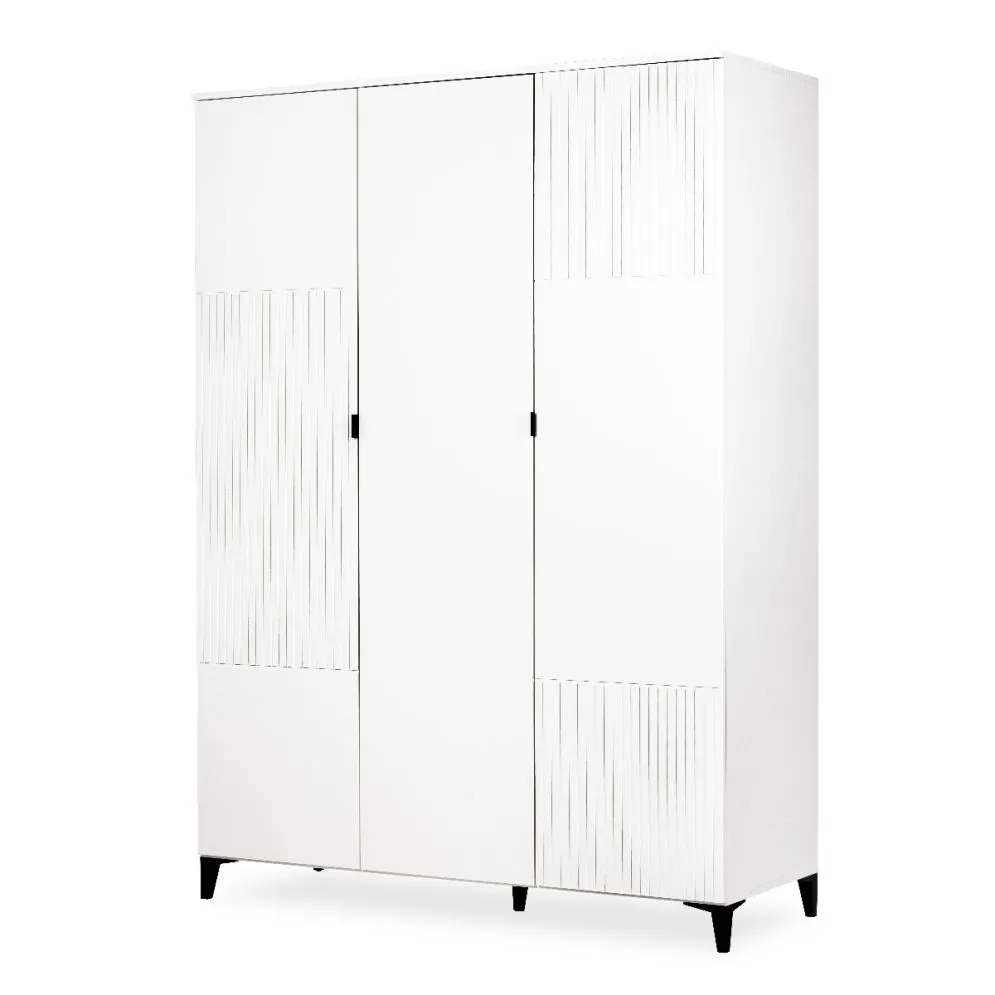 Szafa MIA biała/czarna trzydrzwiowa dla dzieci I sklep meblowy MIRAT.  kolekcja MIA