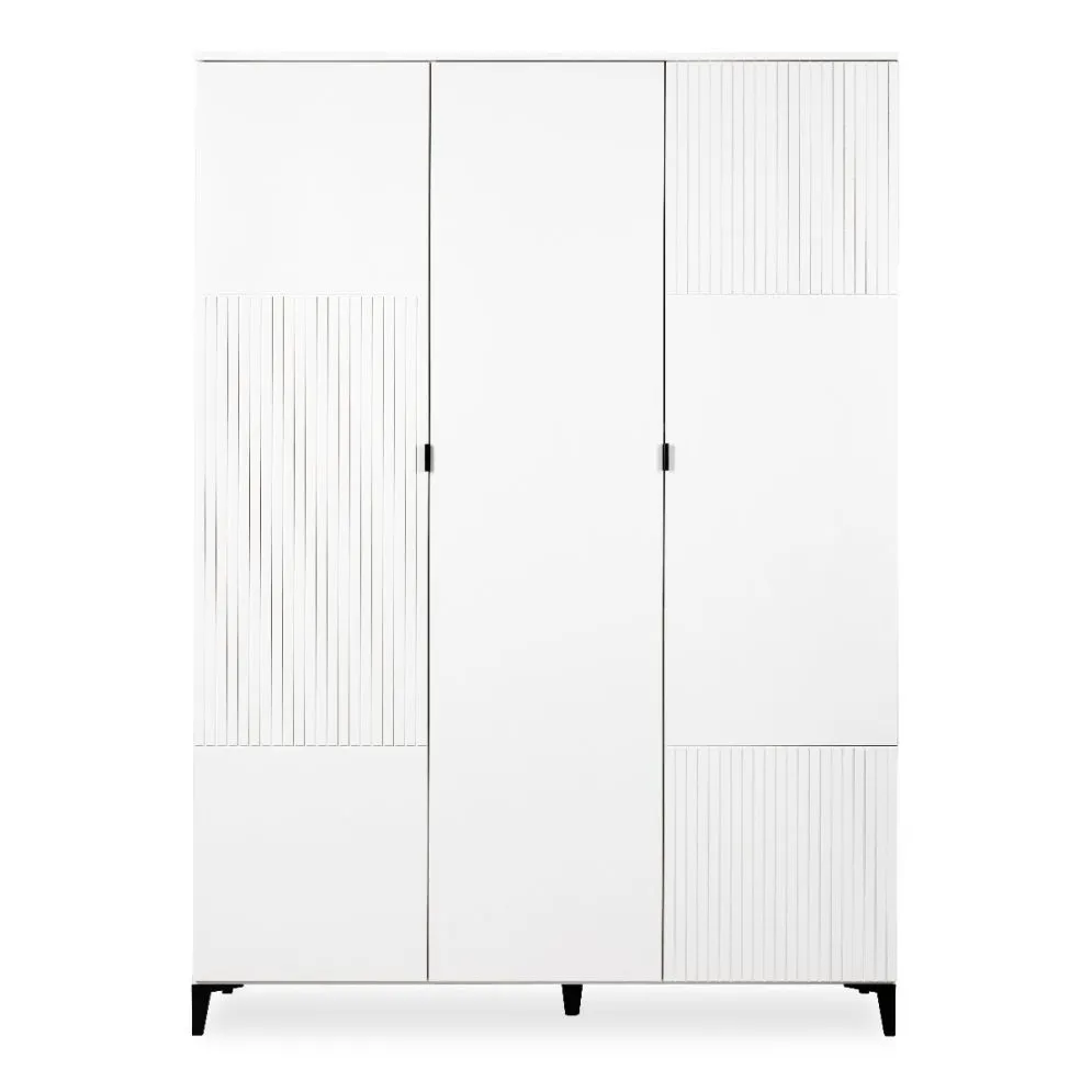 Szafa MIA biała/czarna trzydrzwiowa dla dzieci I sklep meblowy MIRAT.  kolekcja MIA