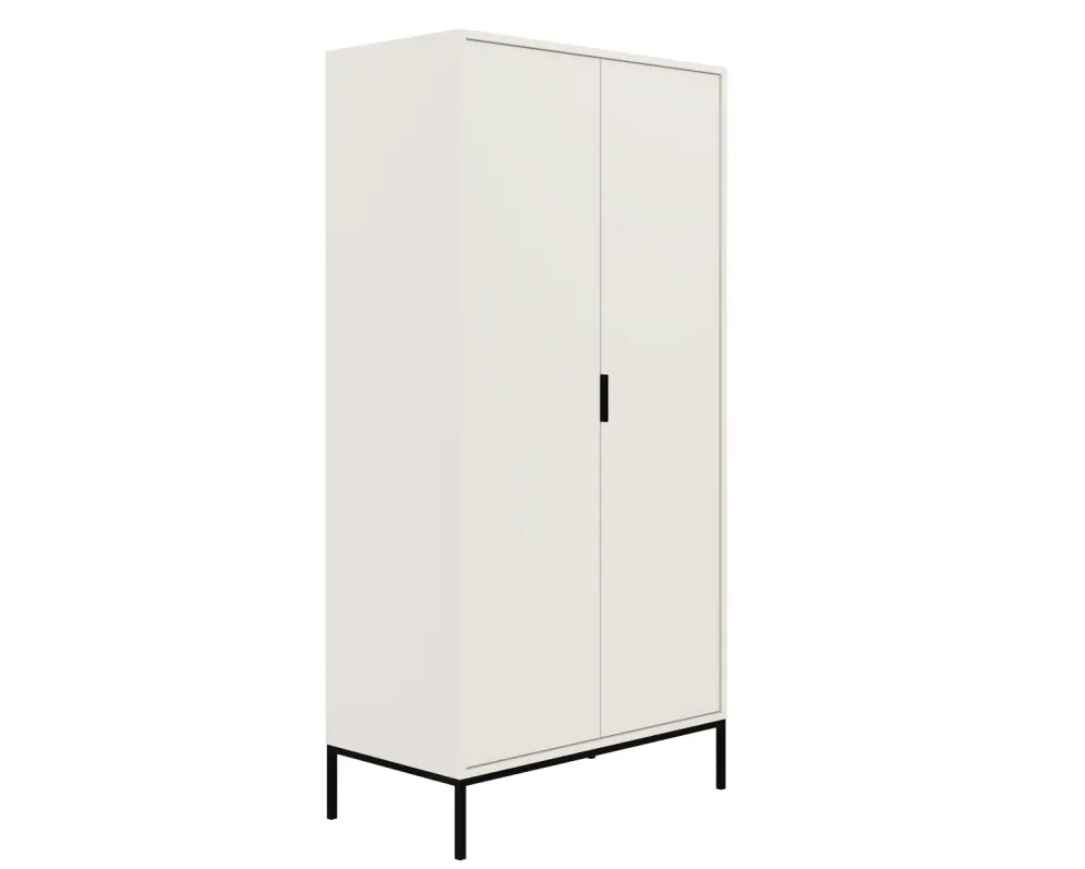 Szafa AUSTIN biała/czarna dwudrzwiowa I sklep meblowy MIRAT. styl GLAMOUR kolekcja AUSTIN