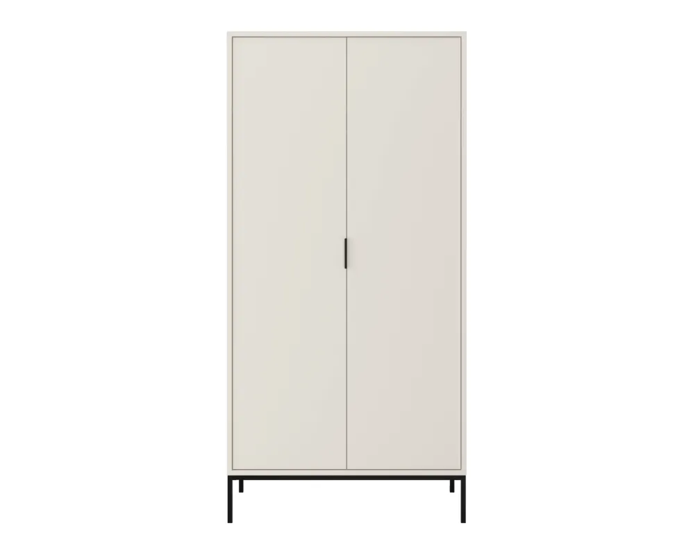 Szafa AUSTIN biała/czarna dwudrzwiowa I sklep meblowy MIRAT. styl GLAMOUR kolekcja AUSTIN