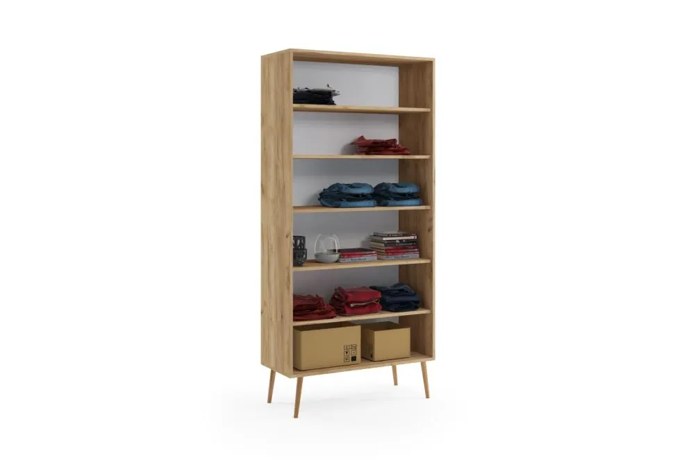 Szafa LEBEL 87 dąb craft złoty w stylu skandynawskim | MIRAT. w stylu SKANDYNAWSKI kolekcja LEBEL