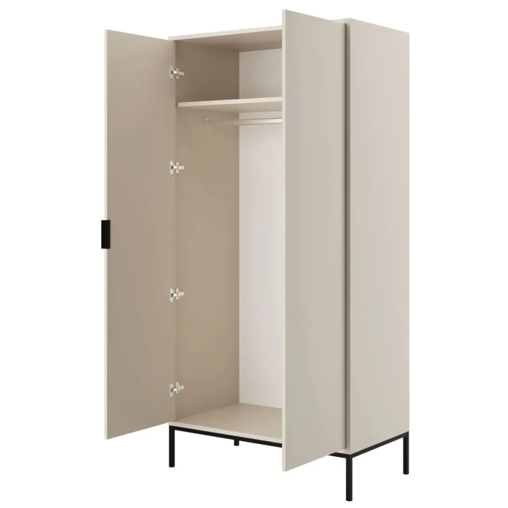 Szafa AUSTIN kaszmir/czarna elegancka pojemna I sklep meblowy MIRAT. styl GLAMOUR