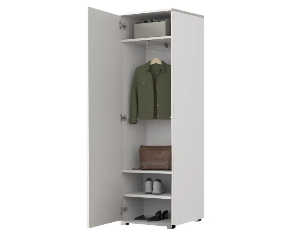 Szafa garderoba do przedpokoju SINGAPUR biała/zielona I sklep meblowy MIRAT. styl LOFT, SKANDYNAWSKI