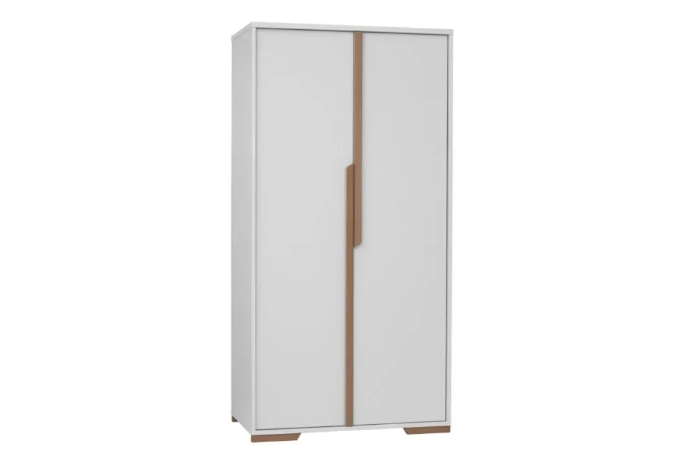 Szafa SNAP dwudrzwiowa-biały PINIO | MIRAT. styl SKANDYNAWSKI kolekcja SNAP