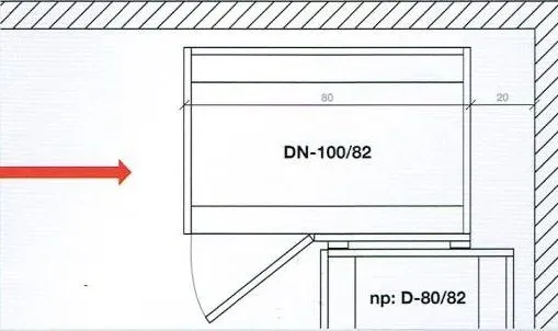 Szafka kuchenna narożna pod zlew 80 VENTO DKN-100/82 modułowa do kuchni | MIRAT. w stylu  kolekcja VENTO