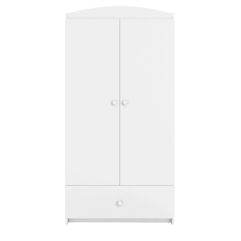 Szafa BABY DREAMS biała dwudrzwiowa do pokoju dziecięcego | MIRAT.  kolekcja BABY DREAMS