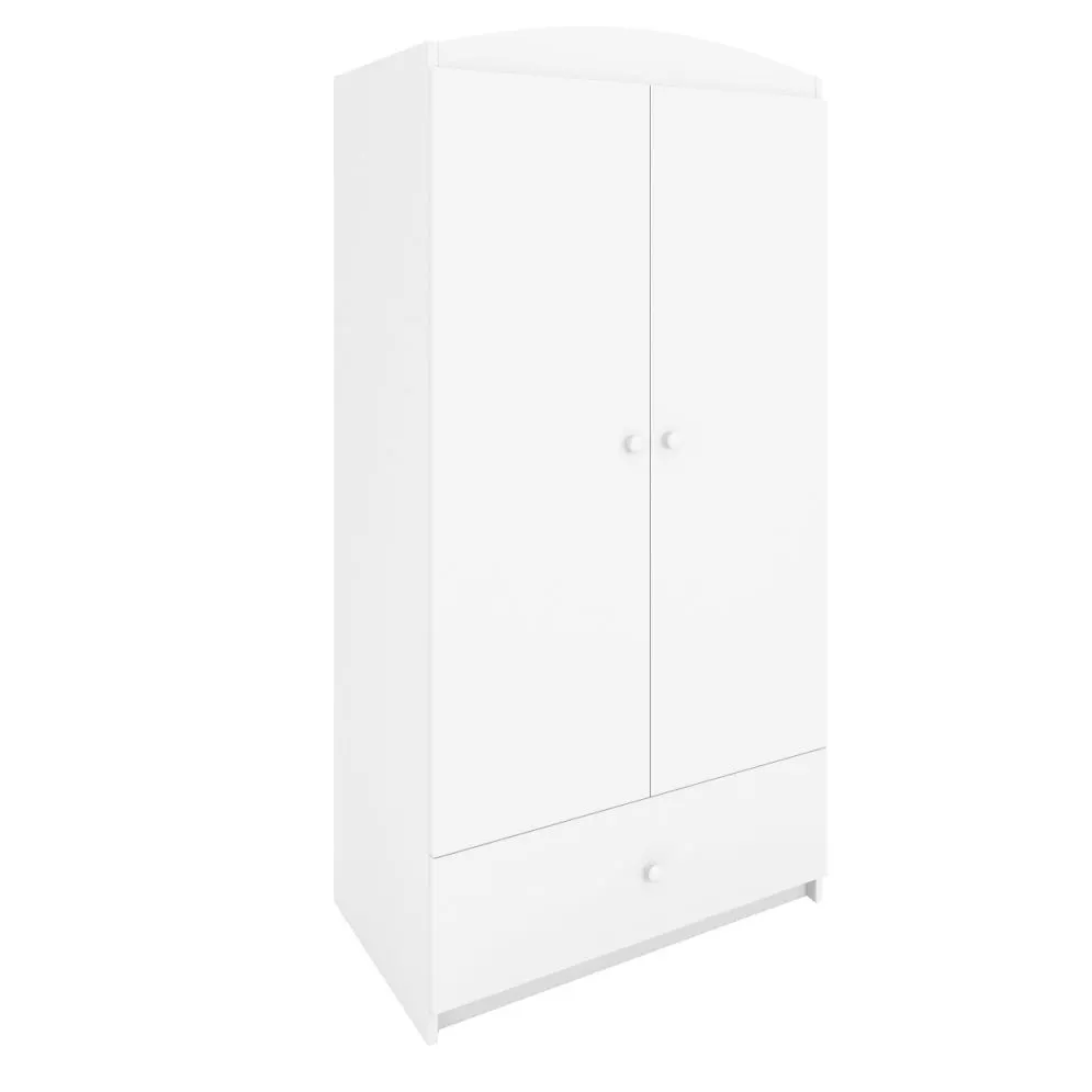 Szafa BABY DREAMS biała dwudrzwiowa do pokoju dziecięcego | MIRAT.  kolekcja BABY DREAMS