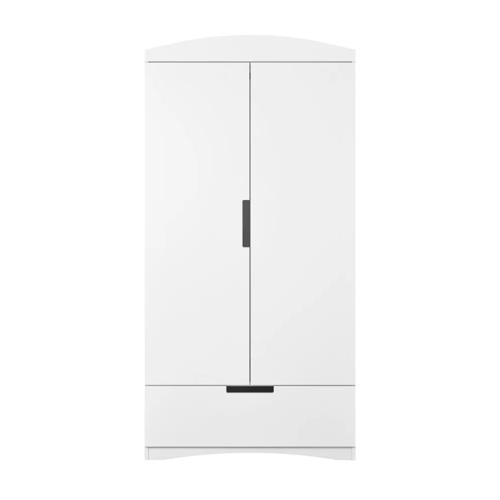 Szafa CLASSIC biała dwudrzwiowa do pokoju dziecięcego | MIRAT.  kolekcja CLASSIC