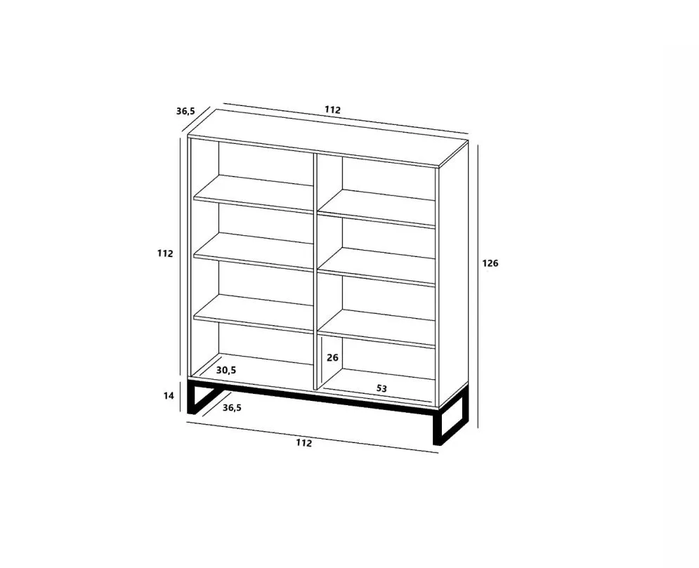 Komoda TAL 4D 112 czarna mat MEBLE LINDNER | MIRAT. styl RYFLOWANY kolekcja TAL