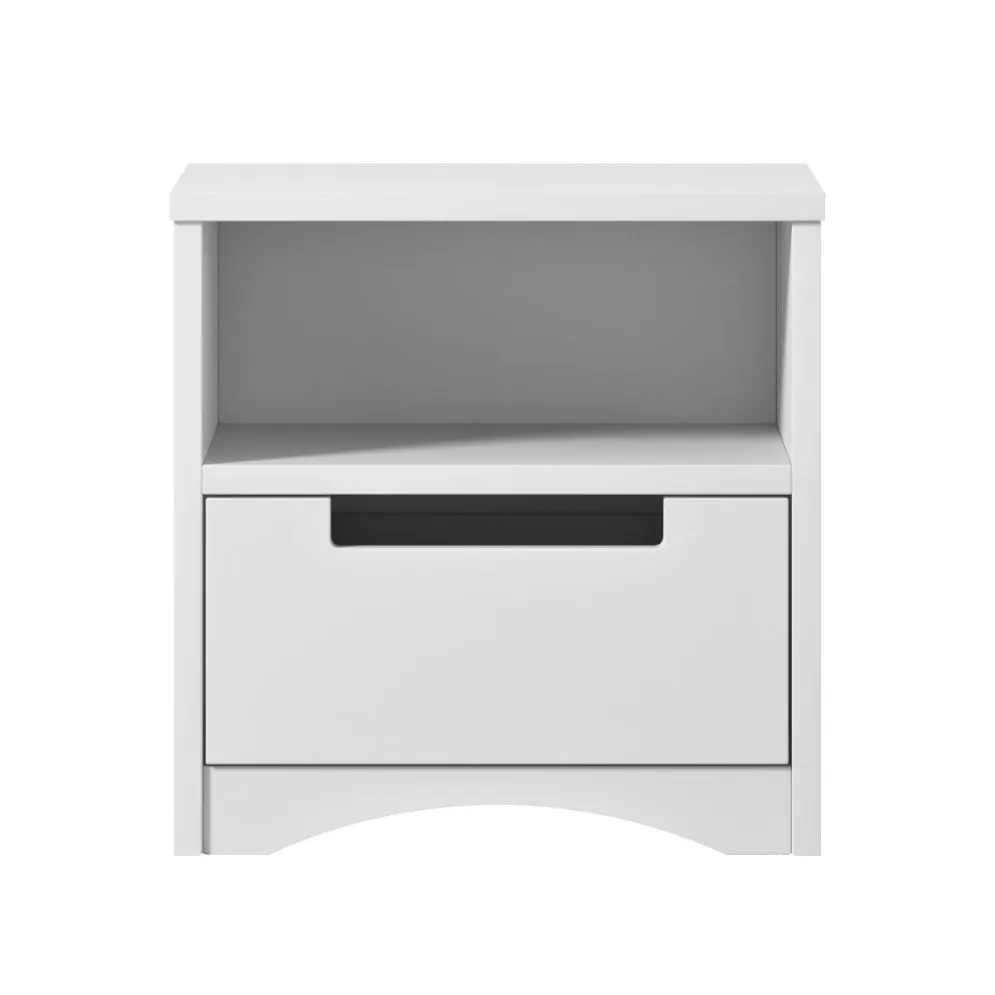 Szafka nocna CLASSIC biała do pokoju dziecięcego | MIRAT.  kolekcja CLASSIC